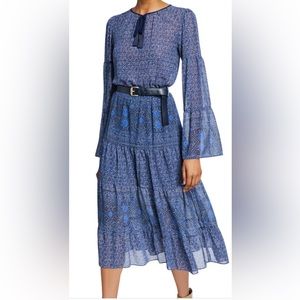 Michael Kors tile print dress with belt
